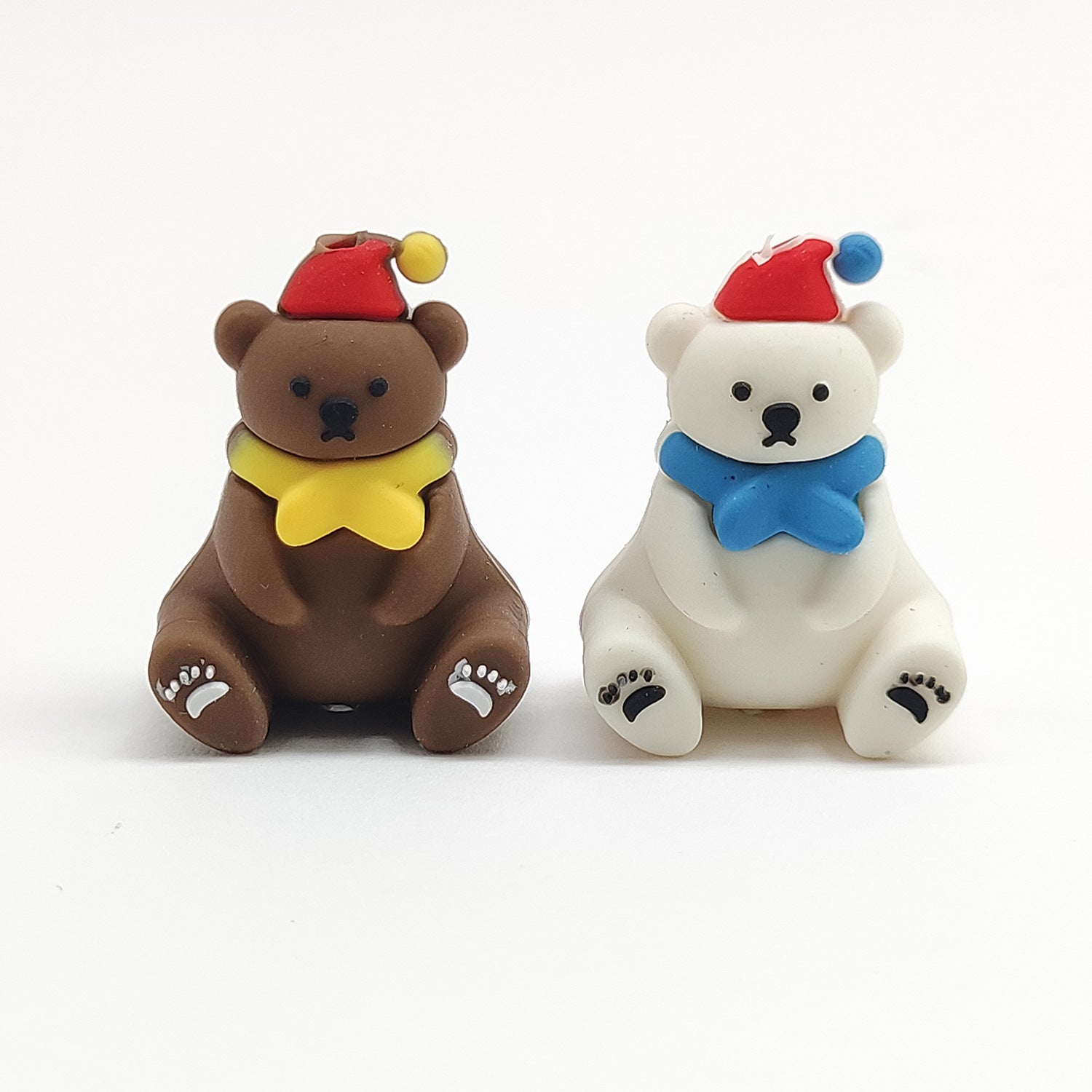 Wholesale 20pcs Christmas silicone beads bead pen focus beads accessories 3d silicone beads